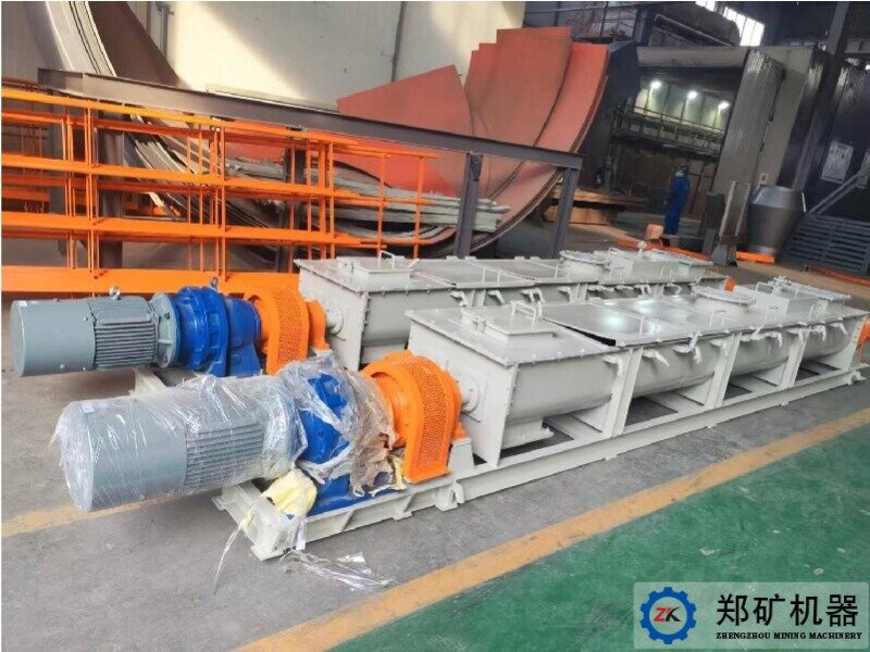 贵州HJ300×2.5m双轴混酸机项目